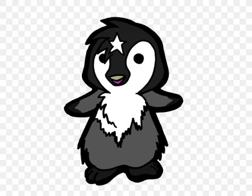 Dog Penguin Black Hair Clip Art, PNG, 900x700px, Dog, Bird, Black, Black And White, Black Hair Download Free