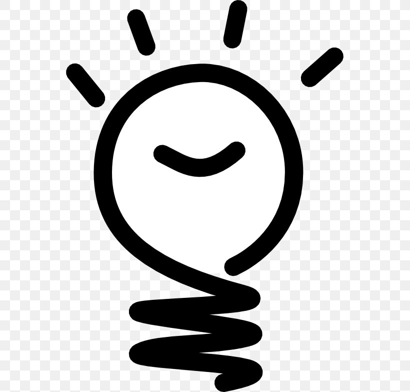 Free Content Incandescent Light Bulb Idea Clip Art, PNG, 555x783px, Free Content, Black And White, Cartoon, Computer, Drawing Download Free