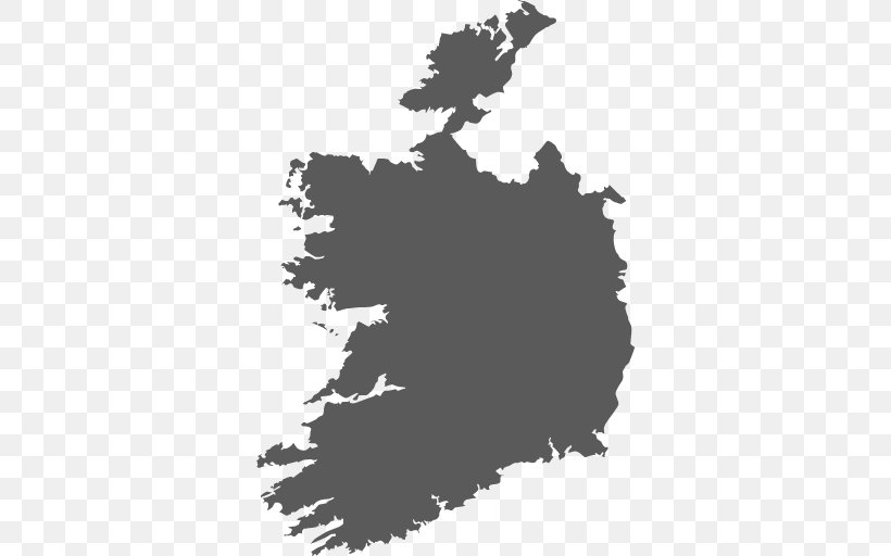Ireland Royalty-free Member State Of The European Union Map, PNG, 512x512px, Ireland, Black, Black And White, Country, Europe Download Free
