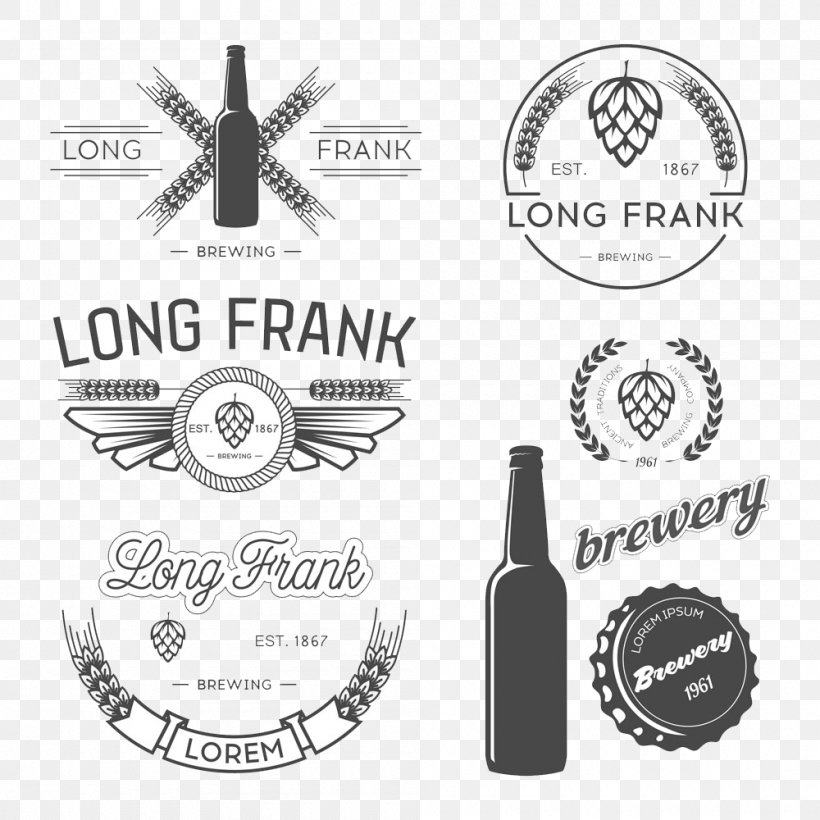 Beer Logo, PNG, 1000x1000px, Beer, Bar, Barrel, Black And White, Bottle Download Free