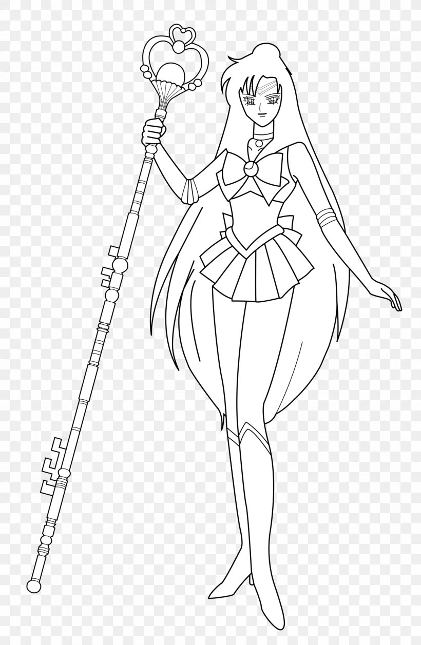 Sailor Pluto Drawing Line Art Coloring Book Sailor Moon, PNG, 1600x2454px, Watercolor, Cartoon, Flower, Frame, Heart Download Free