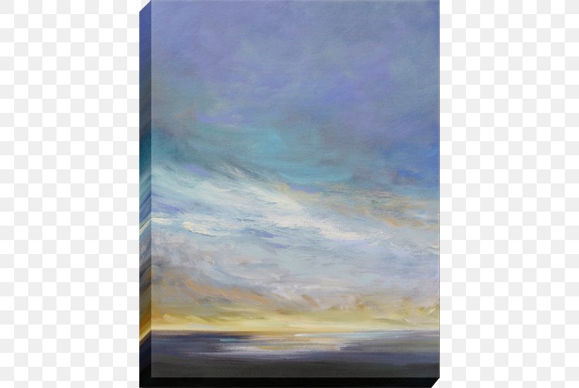 Watercolor Painting Canvas Sky Stretcher Bar, PNG, 550x550px, Painting, Acrylic Paint, Atmosphere, Calm, Canvas Download Free