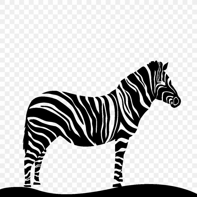 Tiger Quagga Black & White, PNG, 1200x1200px, Tiger, Animal, Animal Figure, Big Cat, Black Download Free