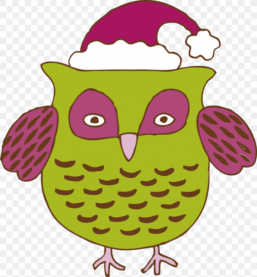 Owl Bird Pink Cartoon Bird Of Prey, PNG, 2779x3000px, Christmas Owl, Bird, Bird Of Prey, Cartoon, Cartoon Owl Download Free