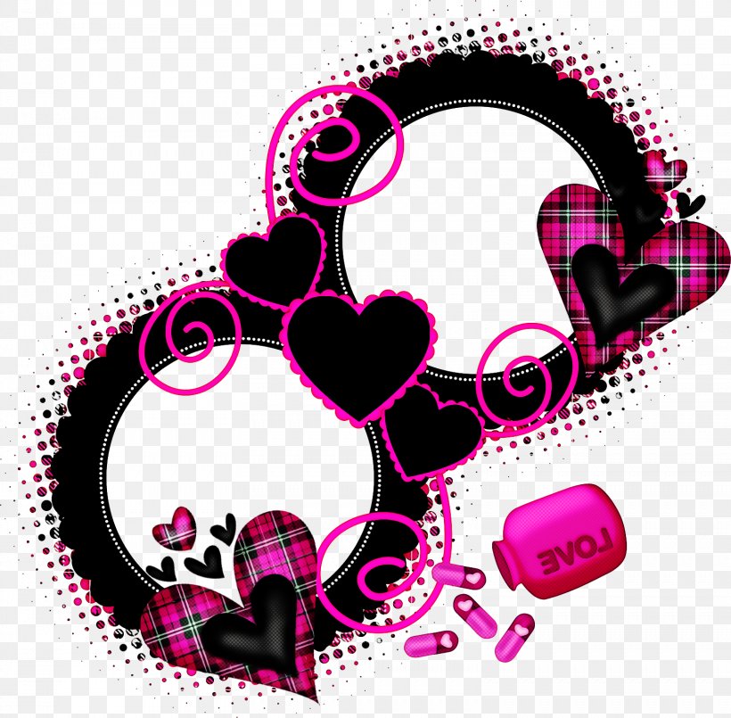 Pink Heart Circle, PNG, 1558x1530px, Pink, Heart Download Free