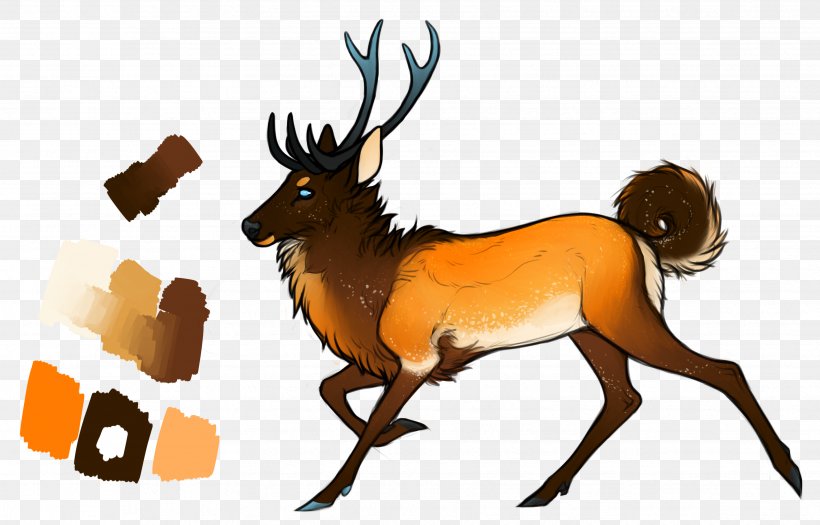 Reindeer Elk Antler Clip Art Wildlife, PNG, 3451x2212px, Reindeer, Animal Figure, Antler, Deer, Elk Download Free