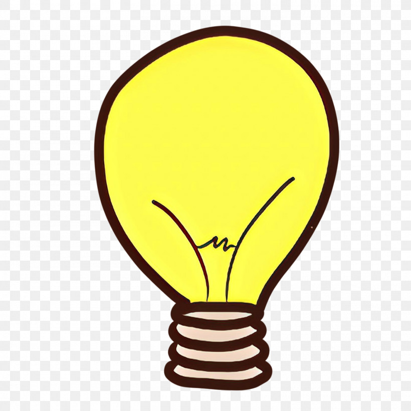 Light Bulb, PNG, 1510x1510px, Yellow, Light Bulb, Line Download Free