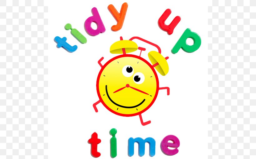 Time To Tidy Up Tidy Up Rhumba Cleaning Clip Art, PNG, 512x512px, Cleaning, Area, Child, Emoticon, English Download Free