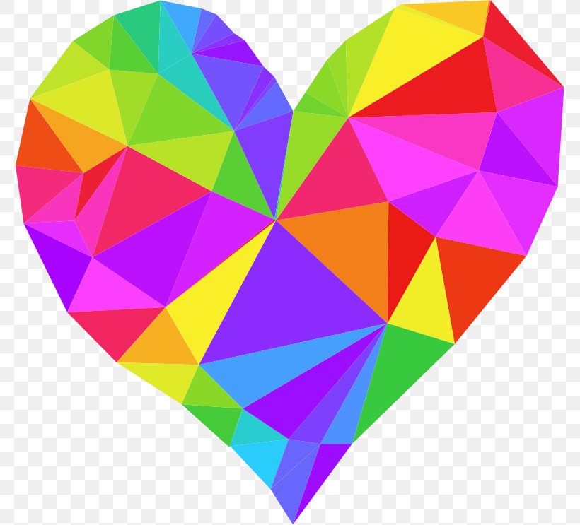 Low Poly Clip Art, PNG, 777x743px, 3d Computer Graphics, Low Poly, Color, Heart, Libreoffice Download Free