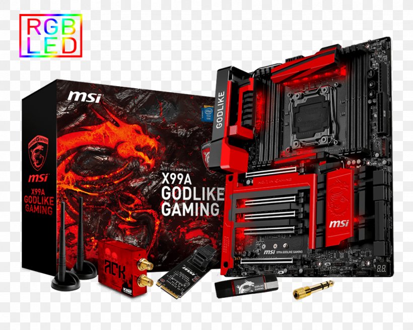 RGB & Hi-Fi GAMING Motherboard X99A GAMING GODLIKE LGA 2011 Micro-Star International Intel X99, PNG, 1024x819px, Lga 2011, Atx, Brand, Computer, Computer Cooling Download Free