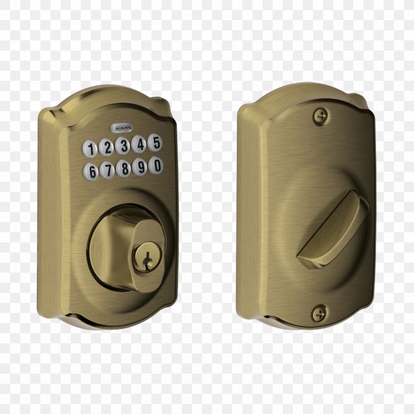 Dead Bolt Schlage Lock Keypad Door, PNG, 1000x1000px, Dead Bolt, Brass, Bronze, Cylinder, Door Download Free