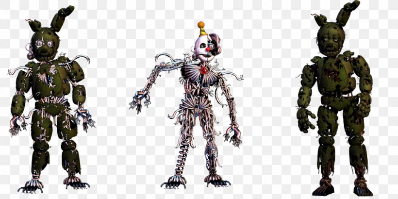 Five Nights At Freddy's: Sister Location Five Nights At Freddy's 2 Five Nights At Freddy's 4 Five Nights At Freddy's 3, PNG, 960x480px, Animatronics, Action Figure, Armour, Endoskeleton, Fandom Download Free