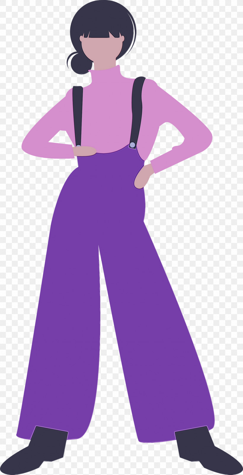 Violet Clothing Purple Standing Trousers, PNG, 1534x3000px, Modern Art, Clothing, Costume, Magenta, Modern Girl Download Free