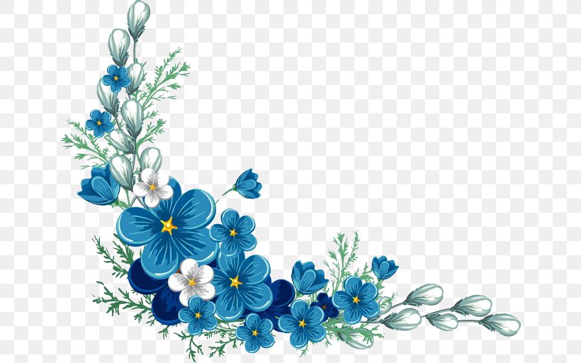 Blue Watercolor Flowers, PNG, 650x512px, Flower, Aqua, Blue, Blue Flower Transparent, Cut Flowers Download Free