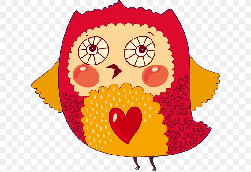Owl Euclidean Vector, PNG, 619x562px, Watercolor, Cartoon, Flower, Frame, Heart Download Free