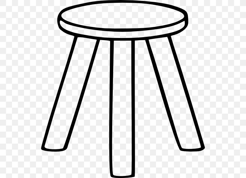 Stool Drawing Clip Art, PNG, 546x595px, Stool, Area, Black And White, Chair, Drawing Download Free