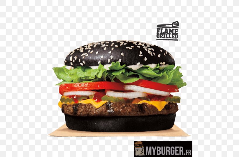 Whopper Hamburger Black Bun Fast Food Burger King, PNG, 500x540px, Whopper, A1 Sauce, Black Bun, Bread, Breakfast Sandwich Download Free