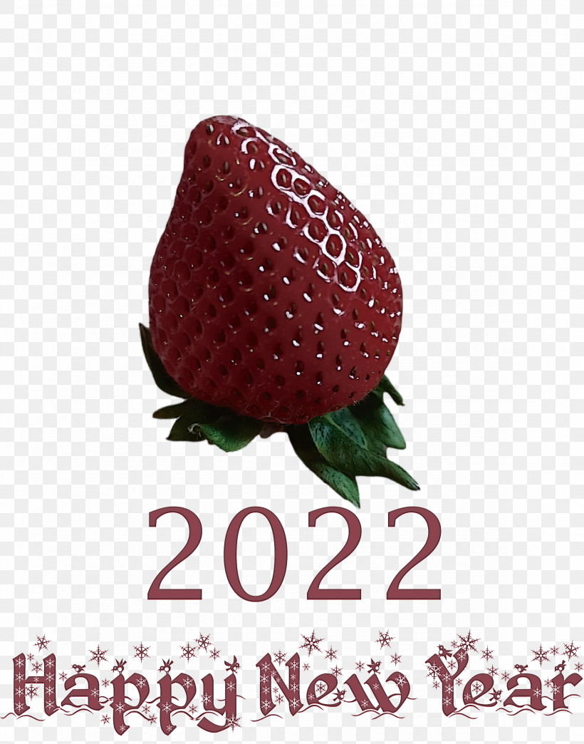 2022 Happy New Year 2022 New Year 2022, PNG, 2355x3000px, Strawberry, Berry, Biology, Fruit, Natural Food Download Free