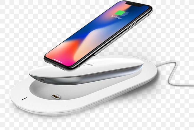 Battery Charger IPhone X Inductive Charging Qi Wireless, PNG, 833x562px, Battery Charger, Apple, Battery Pack, Charging Station, Communication Device Download Free