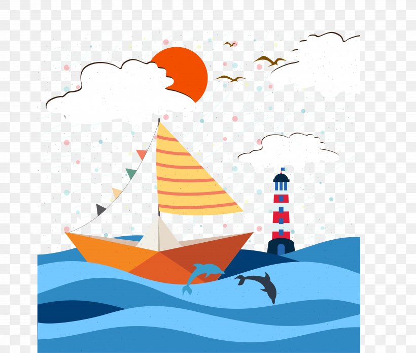 Beach Euclidean Vector Drawing Illustration, PNG, 5145x4364px, Beach, Art, Boat, Cartoon, Curve Download Free