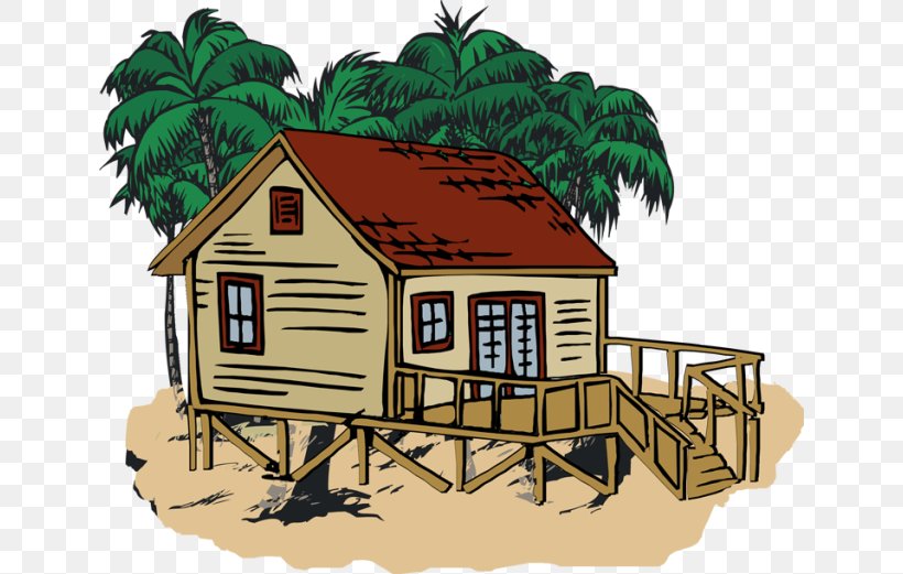 Beach House Cottage Clip Art, PNG, 640x521px, Beach House, Beach, Beach Hut, Building, Coloring Book Download Free