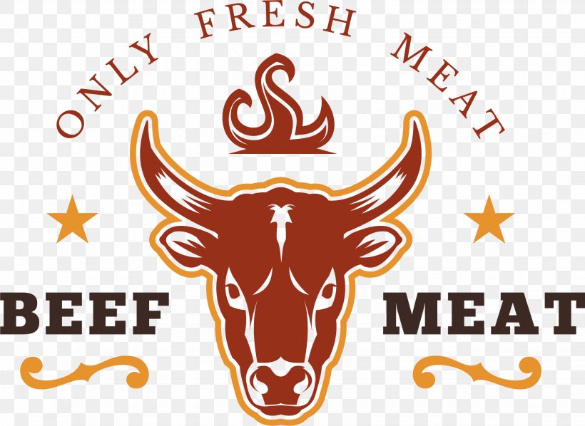 Cattle Barbecue Logo Meat, PNG, 1953x1426px, Cattle, Area, Barbecue, Brand, Cattle Like Mammal Download Free