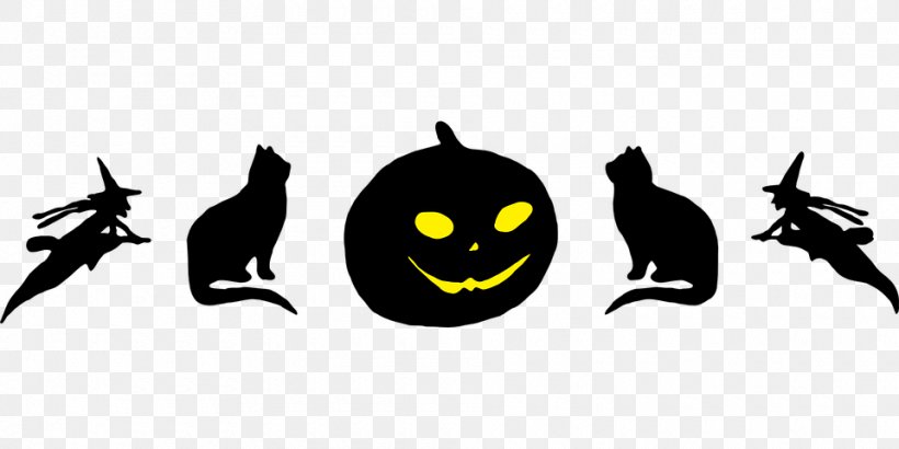 Halloween Jack-o-lantern Pumpkin Clip Art, PNG, 960x480px, Halloween, Black And White, Brand, Carnivoran, Carving Download Free
