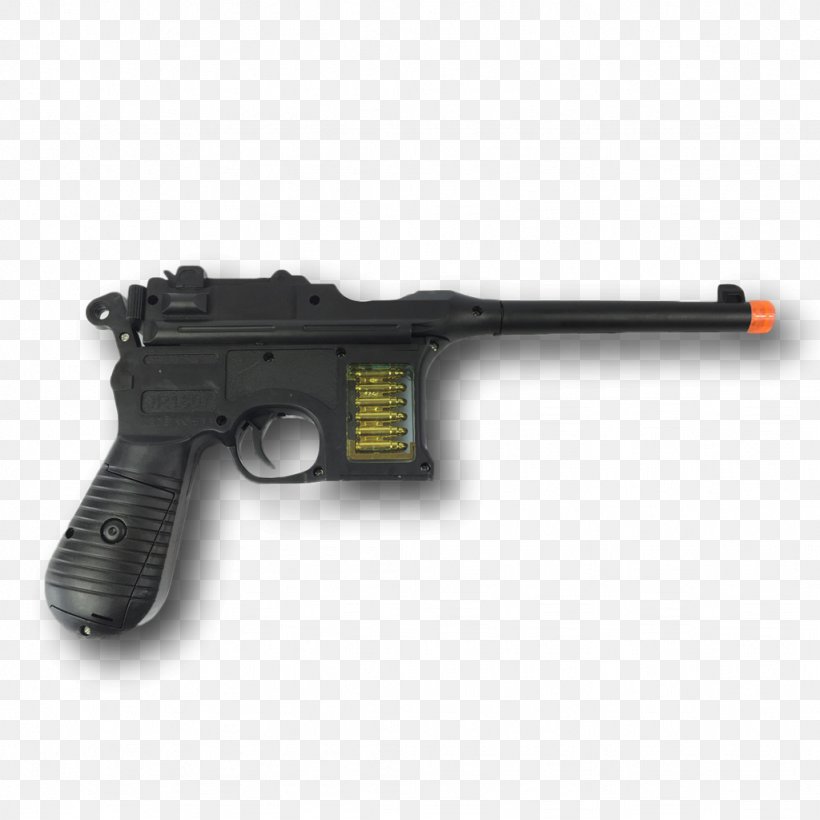 Trigger Airsoft Guns Firearm Mauser C96, PNG, 1024x1024px, Watercolor, Cartoon, Flower, Frame, Heart Download Free
