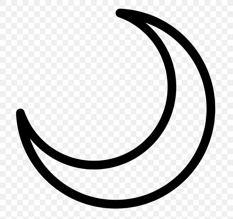 Moon Lunar Phase Crescent, PNG, 768x768px, Moon, Black And White, Crescent, Hilal, Lua Em Quarto Crescente Download Free
