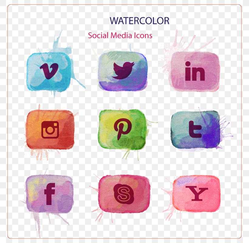 Social Media Download Icon, PNG, 800x800px, Social Media, Button, Magenta, Product, Rectangle Download Free