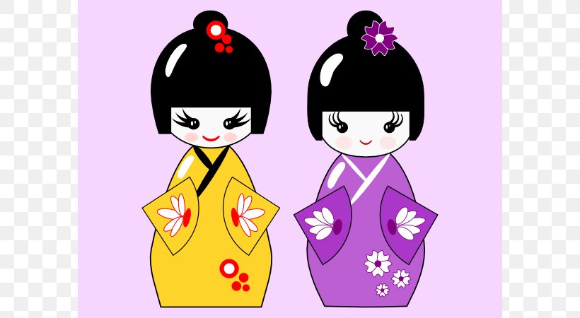 Kokeshi Inkscape Tutorial Japanese Dolls Clip Art, PNG, 600x450px, Watercolor, Cartoon, Flower, Frame, Heart Download Free