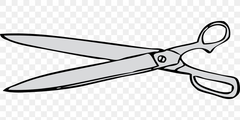 Scissors Vector Graphics Clip Art Hair-cutting Shears Image, PNG, 1280x640px, Scissors, Blade, Cartoon, Cold Weapon, Comics Download Free