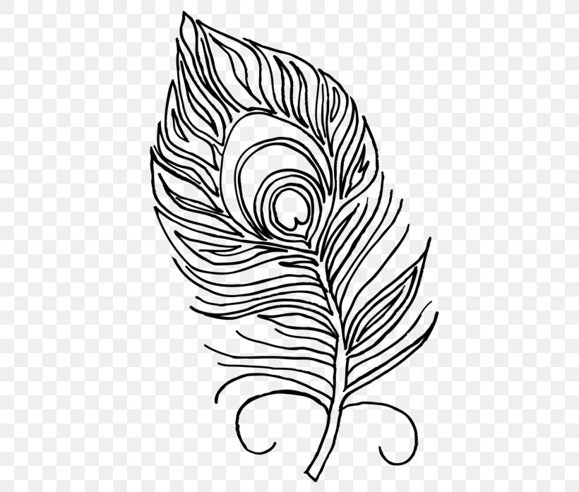 Feather, PNG, 500x697px, Feather, Blackandwhite, Coloring Book, Leaf, Line Art Download Free