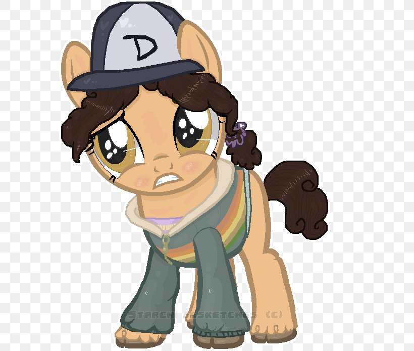 The Walking Dead Clementine Pony Horse Game, PNG, 600x695px, Walking Dead, Art, Carnivoran, Cartoon, Cat Like Mammal Download Free