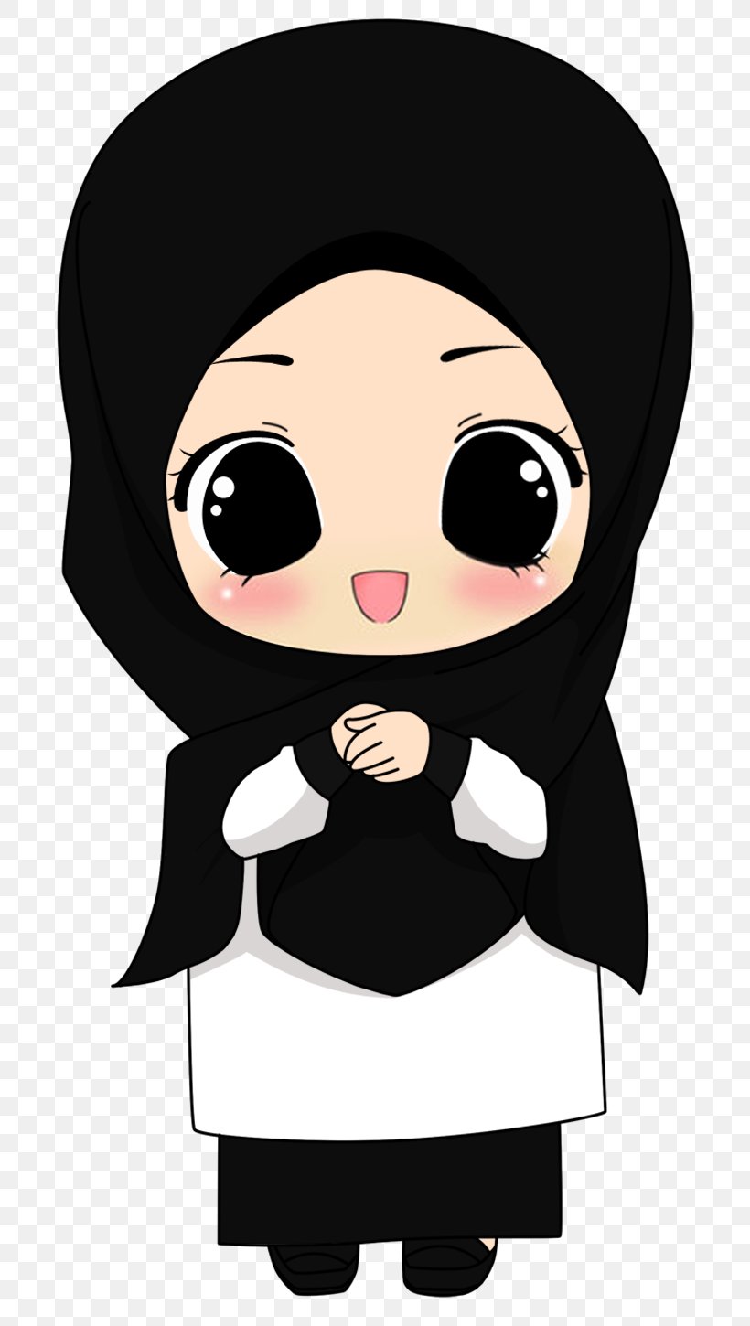 Qur'an Muslim Islam Cartoon Hijab, PNG, 720x1450px, Watercolor, Cartoon, Flower, Frame, Heart Download Free