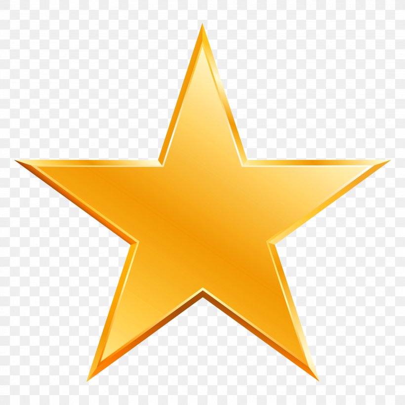 Star Clip Art, PNG, 3450x3450px, Star, Animation, Fivepointed Star, Orange, Symbol Download Free