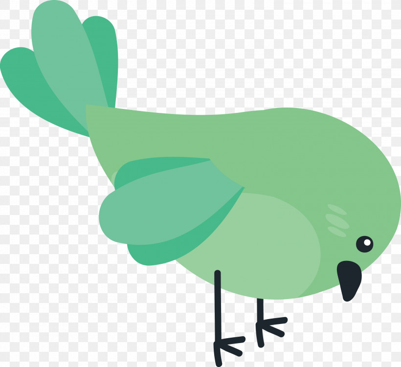 Beak Amphibians Water Bird Birds Green, PNG, 3000x2751px, Bird, Amphibians, Beak, Birds, Cartoon Bird Download Free