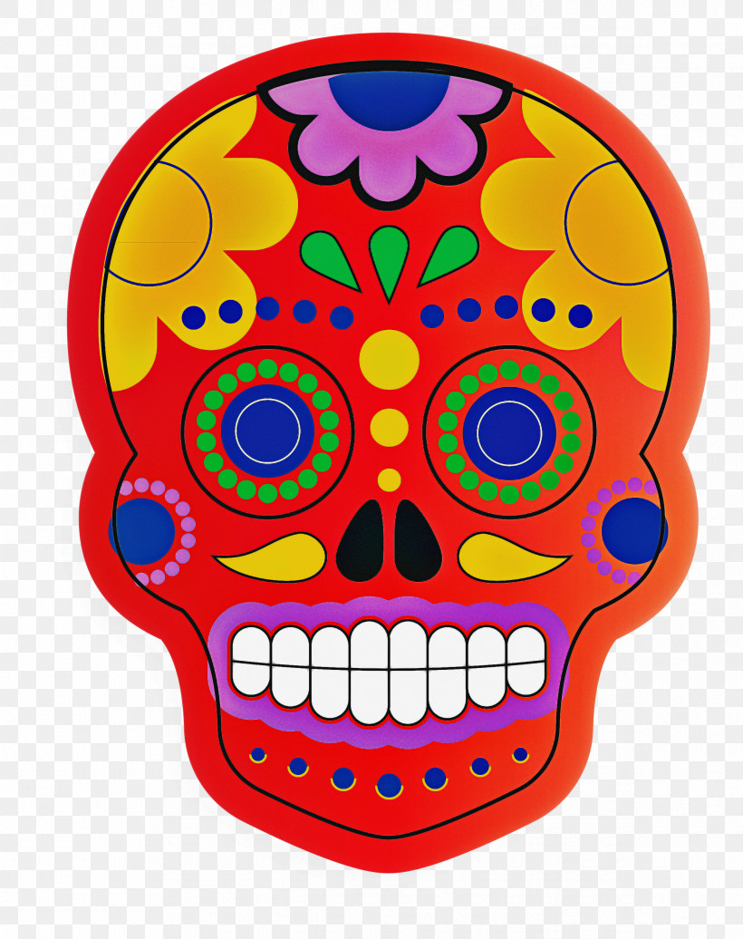Skull Mexico, PNG, 2373x3000px, Skull, Calavera, Cartoon, Day Of The Dead, Drawing Download Free