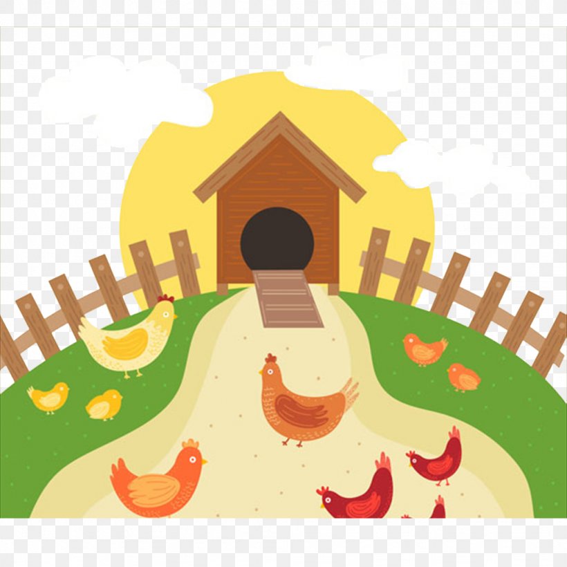 Chicken Coop Poultry Farming Egg, PNG, 1024x1024px, Chicken, Agriculture, Art, Chicken Coop, Egg Download Free
