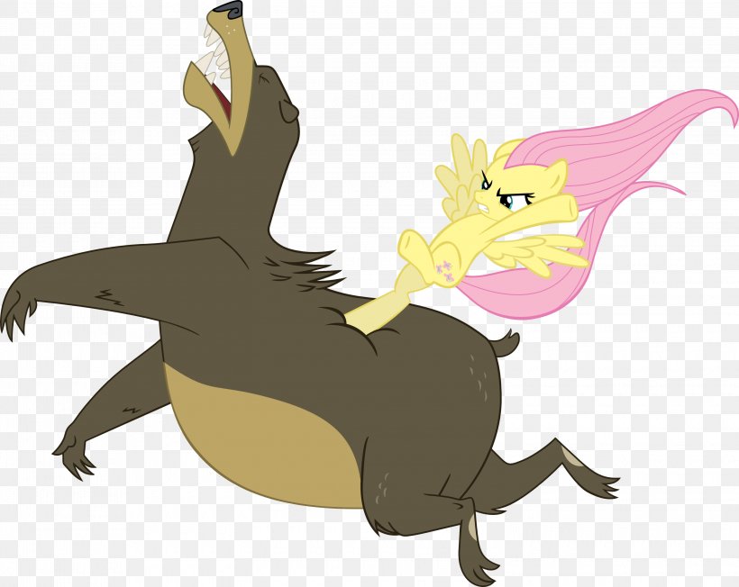 Fluttershy Pony Dragon Rabbit, PNG, 3000x2389px, Fluttershy, Cartoon, Deviantart, Dragon, Fictional Character Download Free