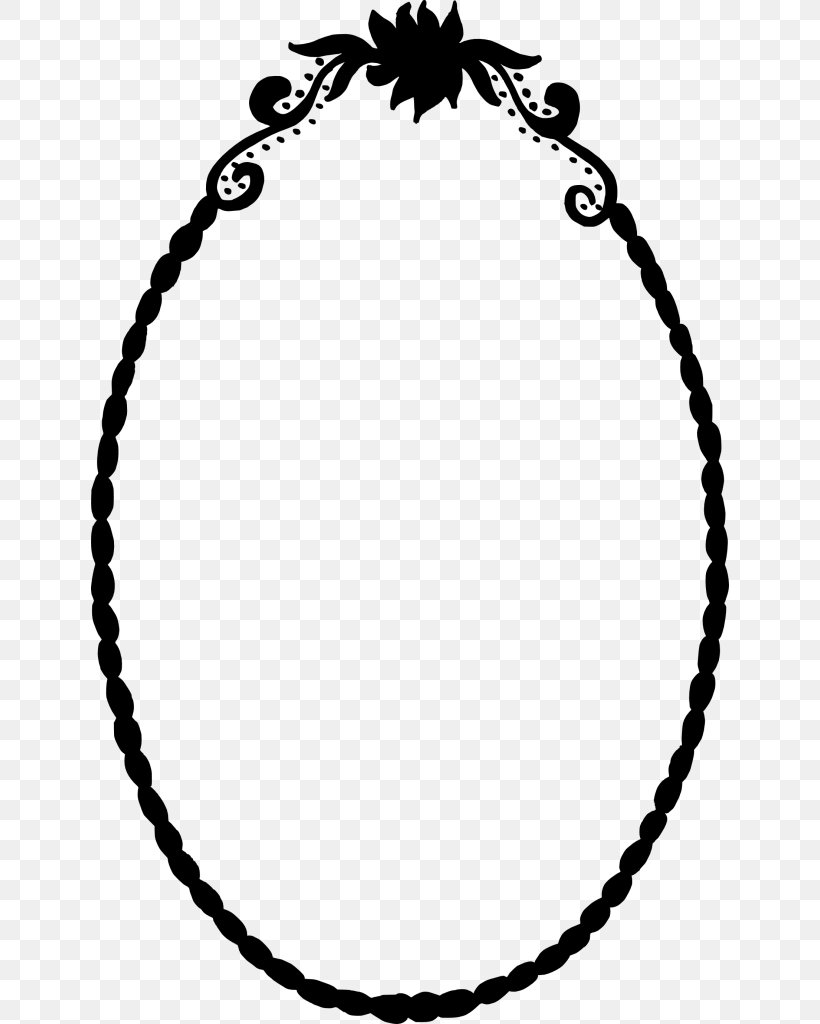 Oval Clip Art, PNG, 638x1024px, Oval, Black, Black And White, Body Jewelry, Chain Download Free