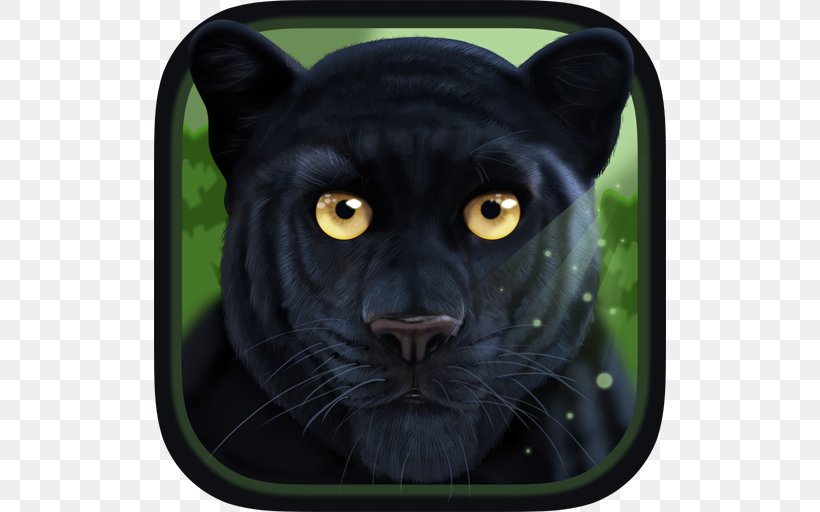 Wild Panther Sim 3D Wild Cougar Sim 3D Panther Family Sim Online Phoenix Sim 3D, PNG, 512x512px, Wild Panther Sim 3d, Android, App Store, Big Cats, Black Panther Download Free