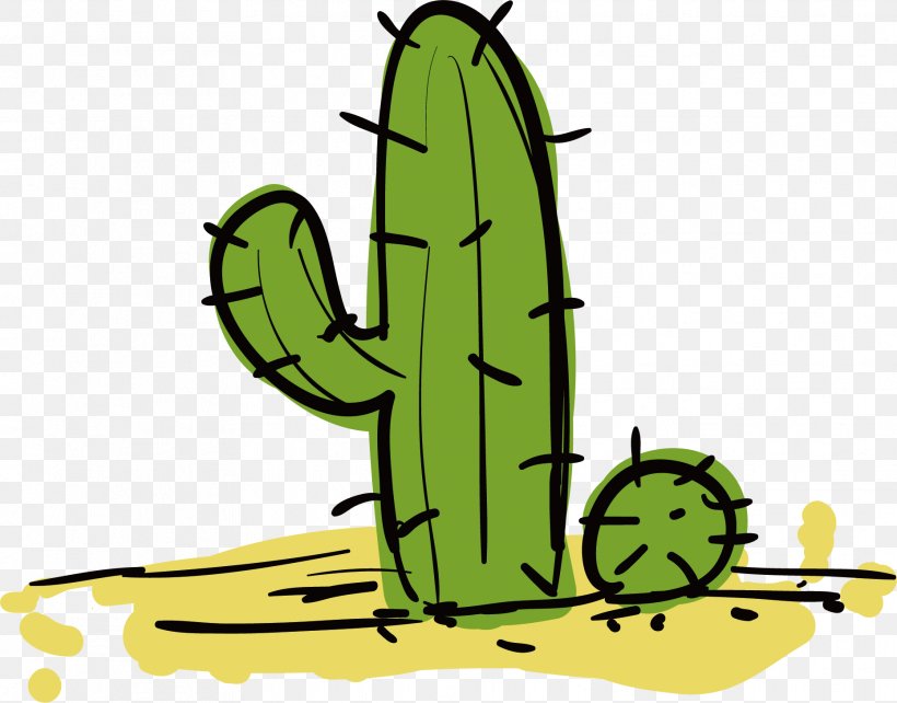 Cactaceae Clip Art, PNG, 1861x1459px, Cactaceae, Amphibian, Artwork, Cactus, Cartoon Download Free