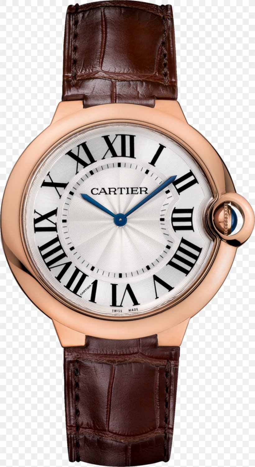Cartier Ballon Bleu Watch Gold Strap, PNG, 2000x3670px, Cartier Ballon Bleu, Automatic Watch, Bracelet, Brown, Cartier Download Free
