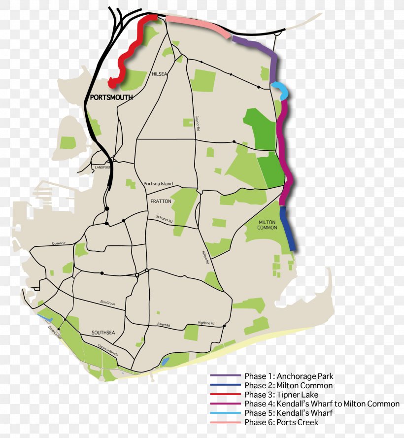 Portsea Milton, Portsmouth Solent Map Milton Common, PNG, 2268x2461px, Solent, Area, Australia, Hampshire, Island Download Free