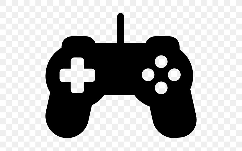 Joystick Game Controllers Video Game, PNG, 512x512px, Joystick, All Xbox Accessory, Black, Black And White, Button Download Free