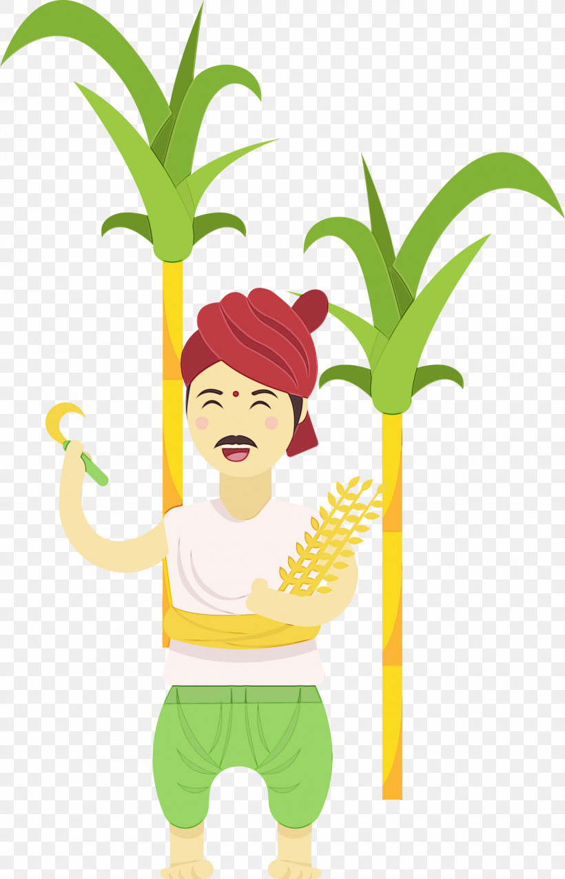 Plant Stem Bromeliads Flowerpot Flower Character, PNG, 1930x3000px, Pongal, Bromeliads, Cartoon, Character, Flower Download Free