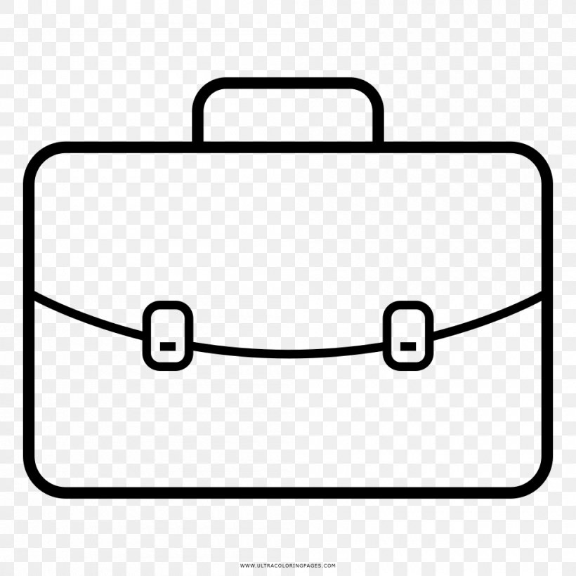 Coloring Book Drawing Briefcase Paper Suitcase, PNG, 1000x1000px, Coloring Book, Area, Black And White, Briefcase, Businessperson Download Free