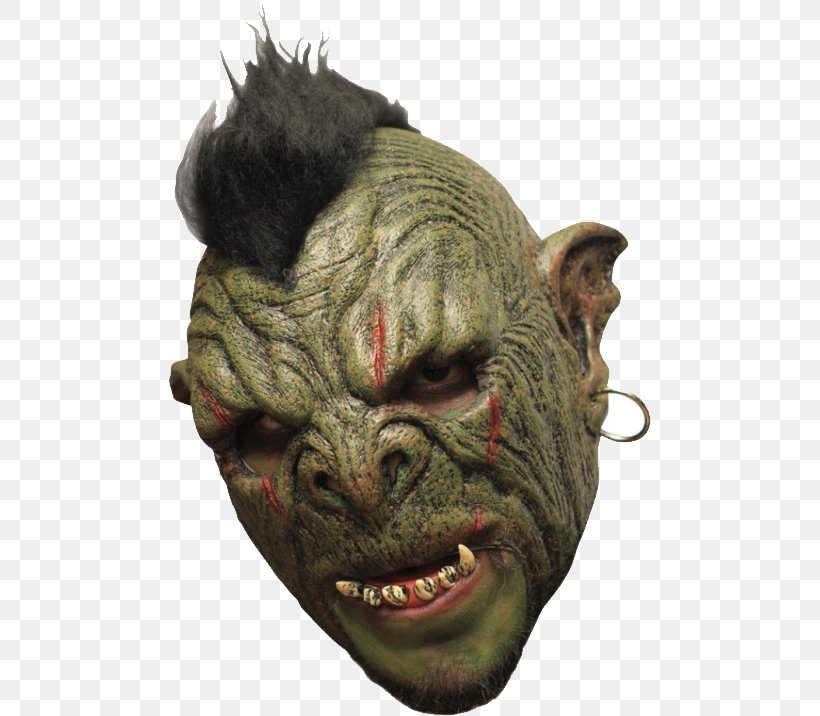 Latex Mask Costume Orc Goblin, PNG, 483x716px, Mask, Clothing, Clothing Accessories, Costume, Disguise Download Free