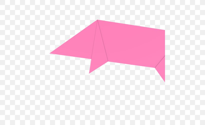 Line Angle Origami, PNG, 500x500px, Origami, Magenta, Pink, Pink M, Rectangle Download Free